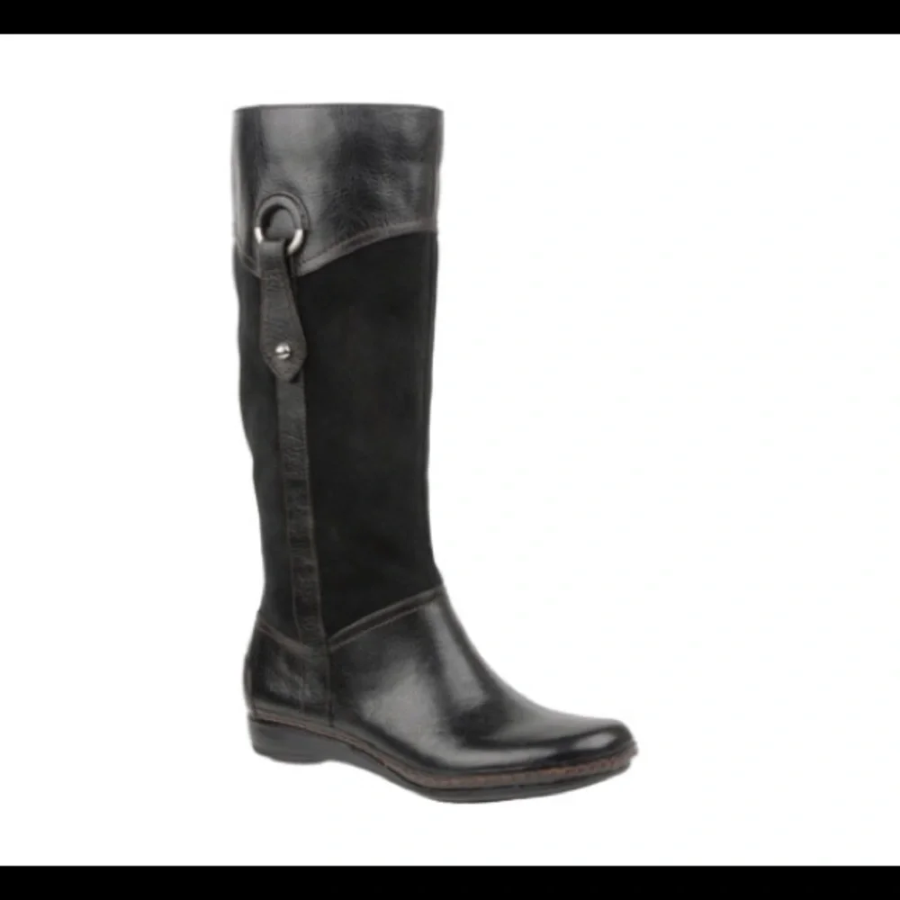 NWOT Naturalizer Causeway Black Leather Boots 6.5